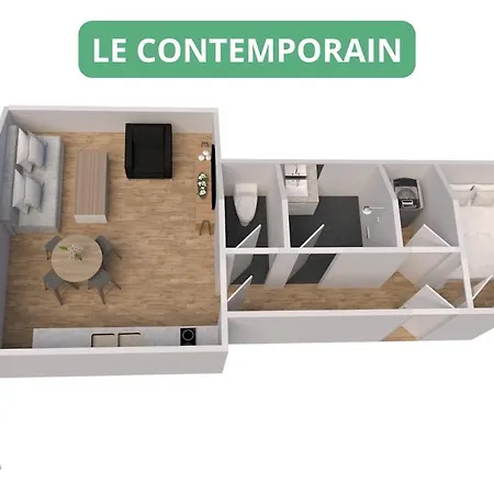 Appartement Le Contemporain - Architect - Hypercentre - Family - Rent Immo *